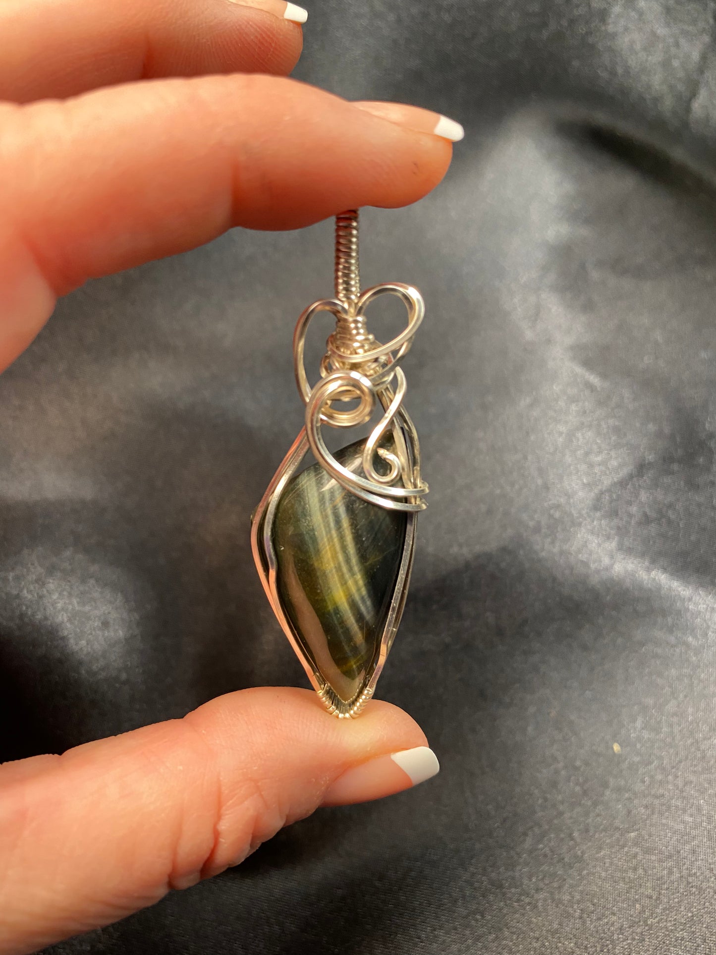 Blue Tiger Eye Pendant